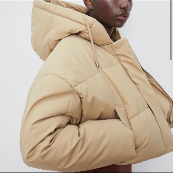 Cropped Zara Puff Jacket - Picture 2 of 4